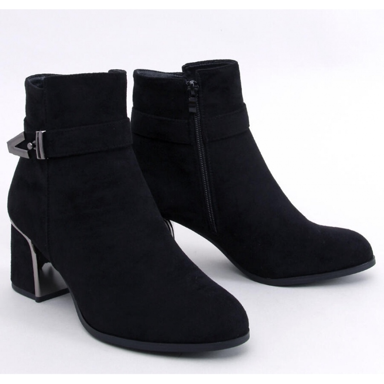 Botins elegantes de salto alto Khalia Preto - Inello 1