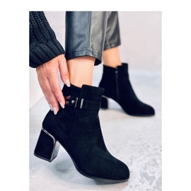 Botins elegantes de salto alto Khalia Preto - Inello 2