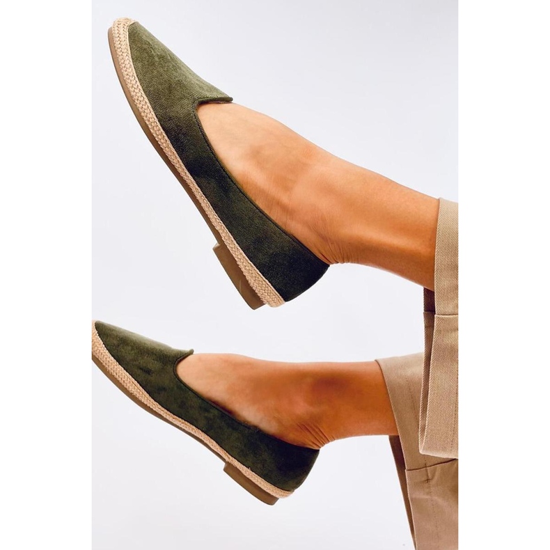 Alpercatas de balé feminino Ballot Olive - Inello verde 1
