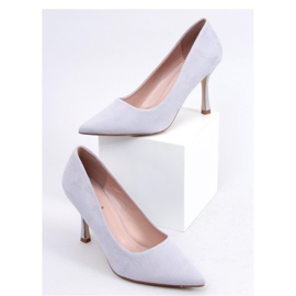 Salto alto feminino Giorgia Grey em camurça - Inello cinza 1