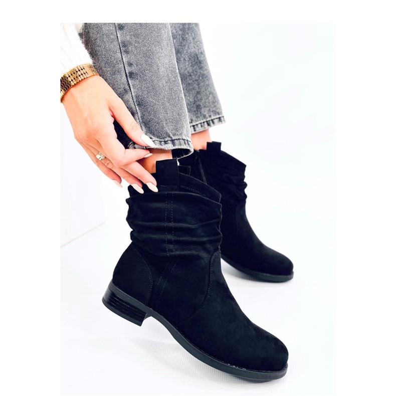 Botins rasos clássicos Wonger Preto - Inello 1
