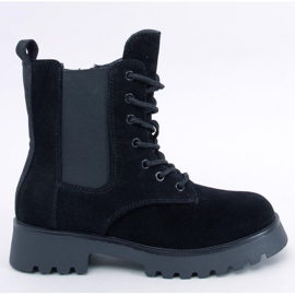 Franti Bota Chelsea preta com cadarço - Inello preto 1 Franti Bota Chelsea preta com cadarço - Inello preto 1