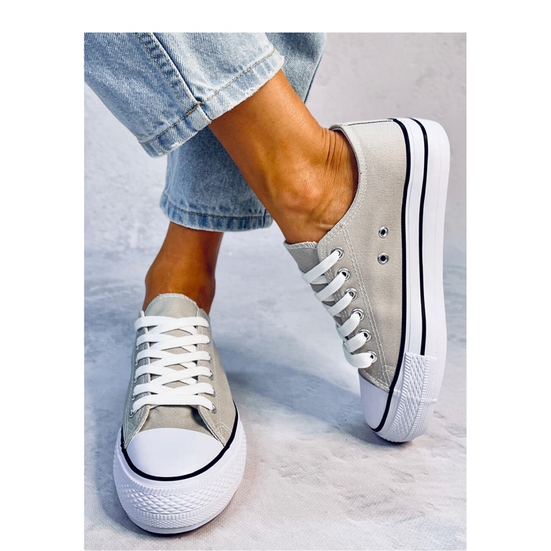 Tênis clássico feminino Fargis Cinza - Inello 1