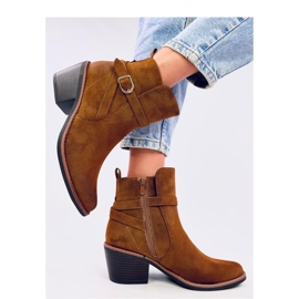Cunnig Bota cowboy com salto baixo e salto baixo - Inello castanho 2
