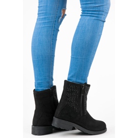 Abloom Botas de camurça de outono preto 1