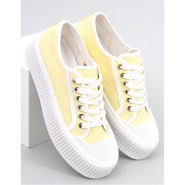 Tênis plataforma feminino Dors Amarelo - Inello 1