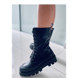 Knight Botas pretas com cadarço - Inello preto 2