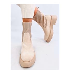 Winters Botins bege com punho elástico - Inello 1