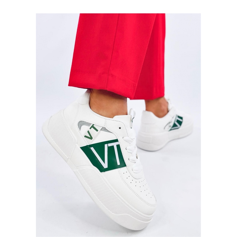 Sterry White Tênis plataforma verde - Inello 1