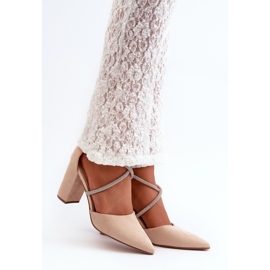 Step in style Bombas Modelo Lagra QA205P Bege - Entre com estilo 1