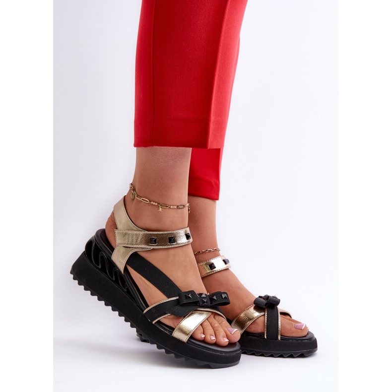 Step in style Sandálias Modelo Da CR956 Douradas - Entre com estilo amarelo 1