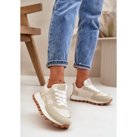 Step in style Calçado Esportivo Modelo Mialunae YH30 Bege - Entre com estilo 1