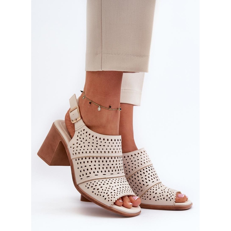 Sandálias Modelo Sergio Leone SK565 Bege Claro - Step in style 1