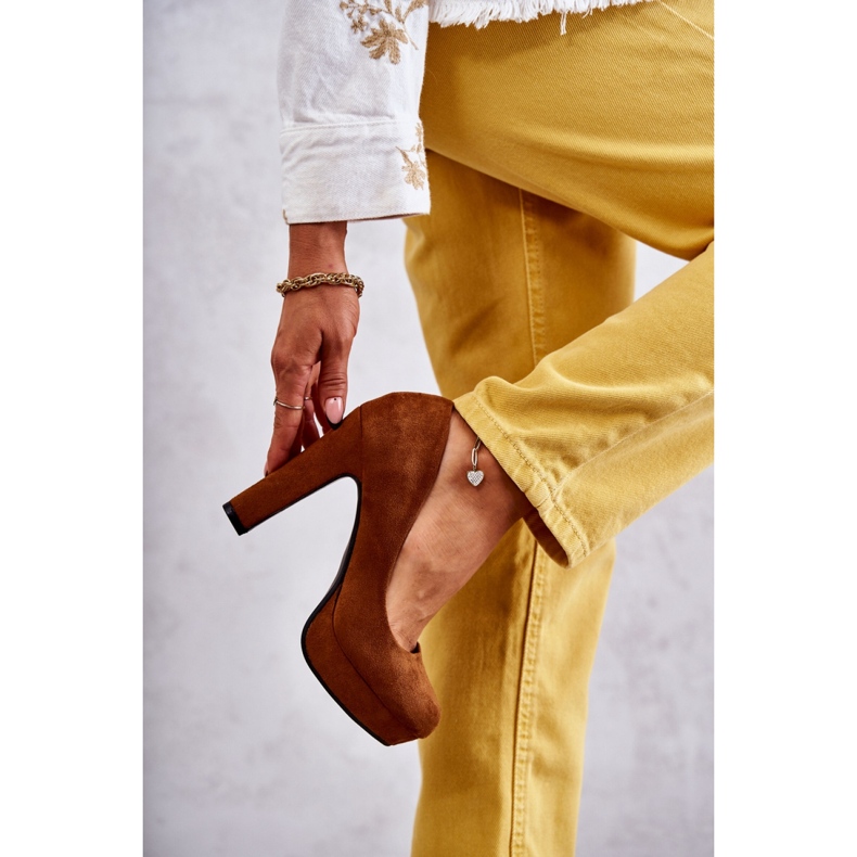 Step in style Bombas Modelo Soro M115 Camel Suede – Entre com estilo castanho 2