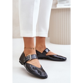 Step in style Sapatilhas Modelo Azirae 6689 Preta Lakiert - Entre com estilo preto 1