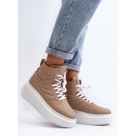 Step in style Calçado Esportivo Modelo Zazoo 3392/X Bege - Entre com estilo 1
