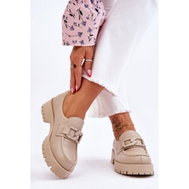 Step in style Sapatos Modelo Mocassins Rayhan 20089 Bege - Entre com estilo 1