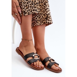 Step in style Sandália Chinelo Modelo Sergio Leone SK077H Preta - Entre com estilo preto 1