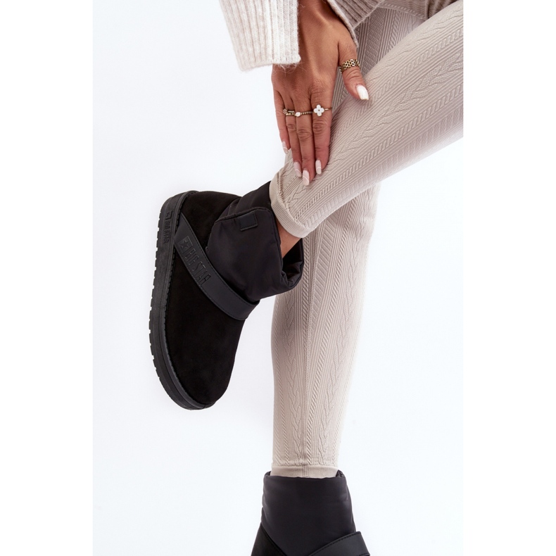 Step in style Botas de neve modelo Big Star MM274151 pretas - Entre com estilo preto 2