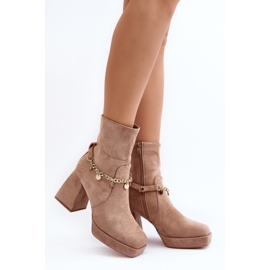 Step in style Botas Modelo Tiselo 168-500 Bege - Entre com estilo 1