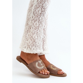 Step in style Chinelos Sandália Modelo S.Barski KV27-052 Marrom - Entre com estilo castanho 1