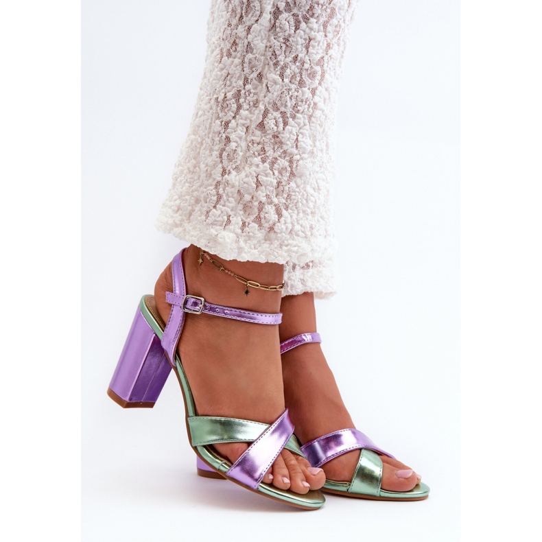 Step in style Sandálias Modelo Abilica M366 Violeta - Entre com estilo roxo 1
