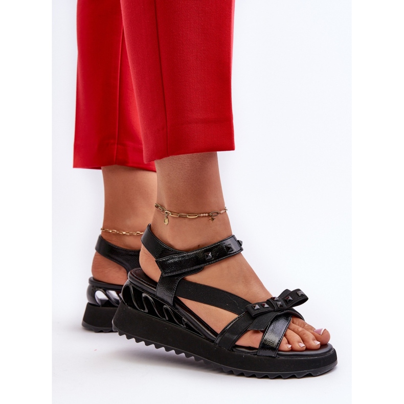 Step in style Sandálias Modelo Da CR956 Pretas - Entre com estilo preto 1