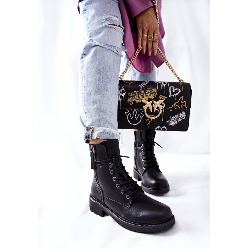 Step in style Botas de trabalho Modelo Maisa 21BT35-4226 Verde - Entre com estilo preto 1