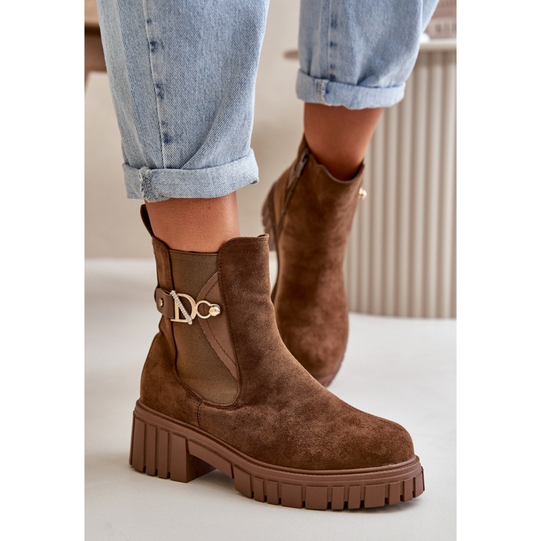 Step in style Botas Modelo Bervena SZ103 Marrom - Entre com estilo 1