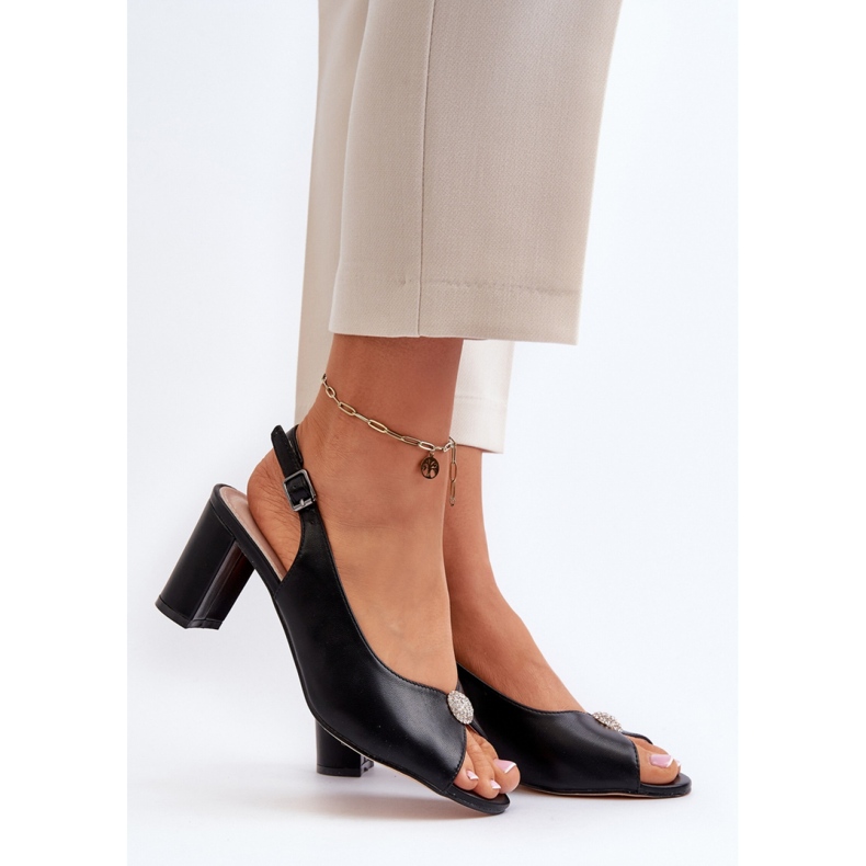 Step in style Sandálias Modelo Trasea 24SD98-6785 Pretas - Entre com estilo preto 1