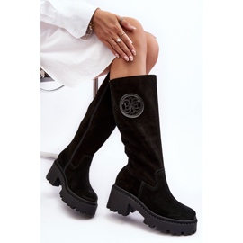 Step in style Botas Modelo Lewski 3367 Camurça Preta - Entre com estilo preto 1