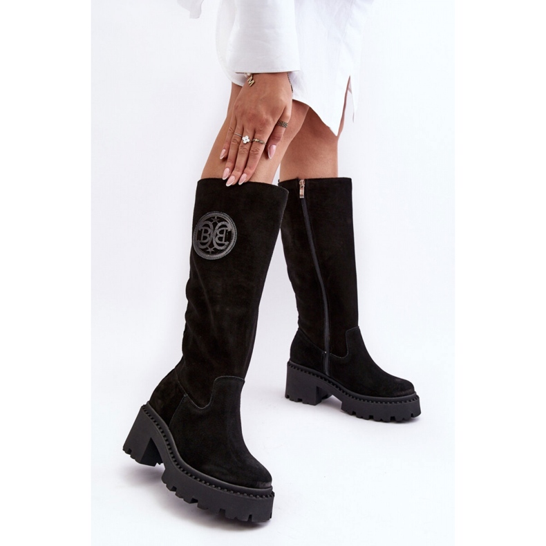 Step in style Botas Modelo Lewski 3367 Camurça Preta - Entre com estilo preto 2