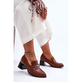 Step in style Scarpin Modelo Damira 20111 Marrom – Entre com estilo castanho 1