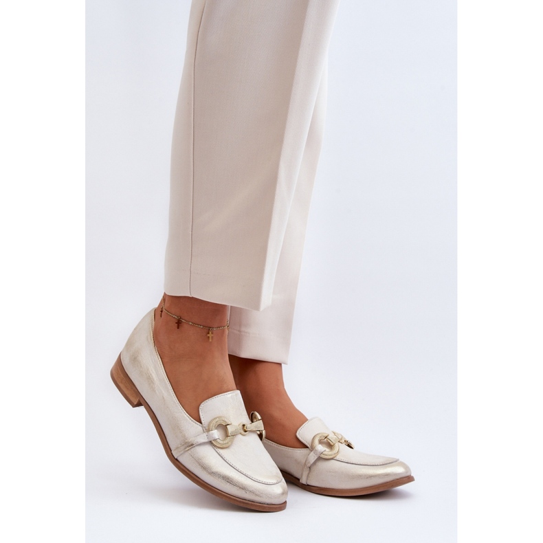 Step in style Mocassins Modelo Zazoo 2880/004 Ouro – Entre com estilo amarelo 1