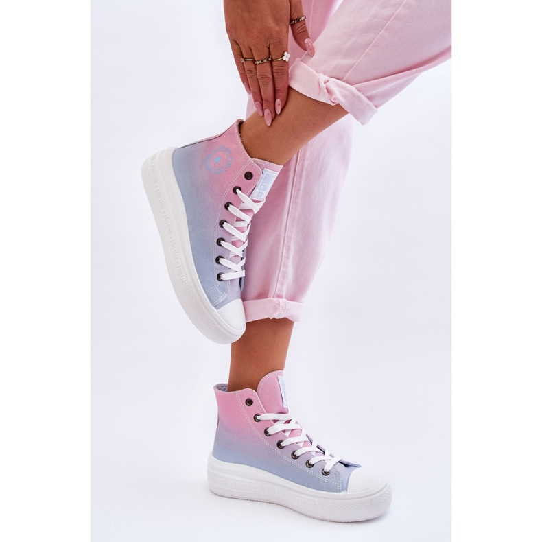 Step in style Tênis Modelo Big Star LL274A191 Rosa/Azul - Entre com estilo multicolorido 1