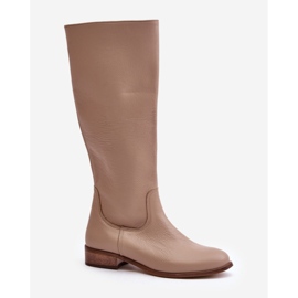 Step in style Botas Modelo Lewski 3616 Couro Bege - Entre com estilo 2