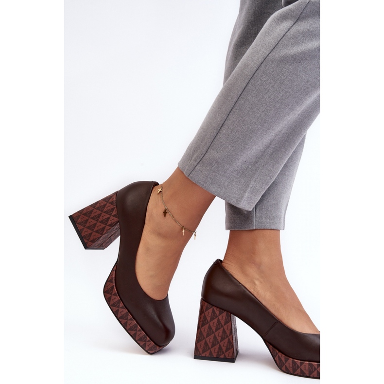 Step in style Scarpin Modelo Laura Messi 259/236-820 Marrom - Entre com estilo castanho 2