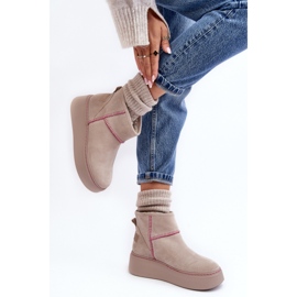 Step in style Botas de neve Modelo Maciejka 06257-22 Bege Claro - Entre com estilo 2