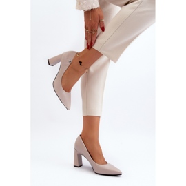 Step in style Scarpin Modelo Giseleni 62106 Cinza – Entre com estilo 1