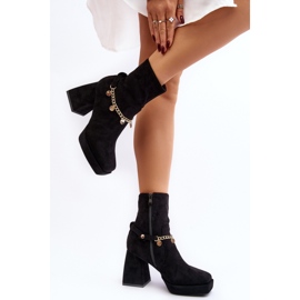 Botas de mulher com corrente Preto 2 Botas de mulher com corrente Preto 2