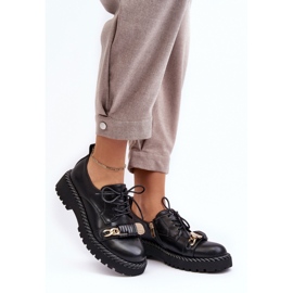 S.Barski Sapatos plataforma pretos femininos 1