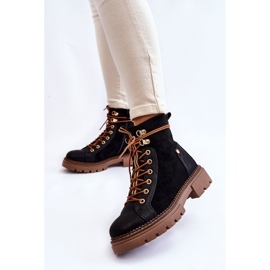 Step in style Botas Trappery Modelo Alette 22BT35-5063 Pretas - Entre com estilo preto 2