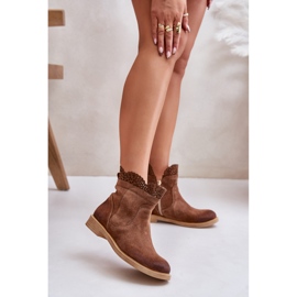 Botins femininos Lewski Brown castanho 1