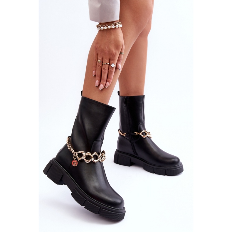 Step in style Botas Modelo Pugen A-767 Pretas - Entre com estilo preto 1