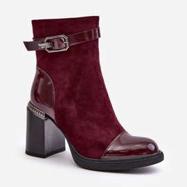 Step in style Botas Modelo Da MR880-085 Bordo - Entre com estilo vermelho 2
