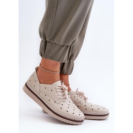 Sapatos femininos S.Barski bege 1