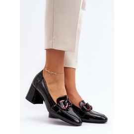 Sapatos de salto alto feminino Preto/Rosa 1