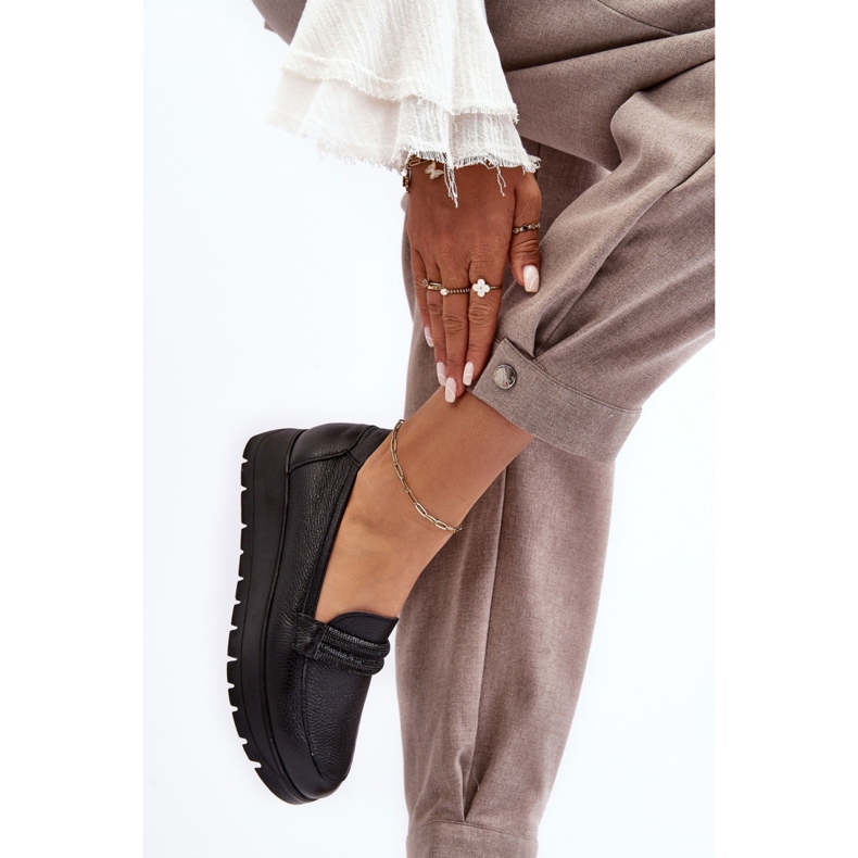 Sapatos slip-on femininos Lemar Black preto 2