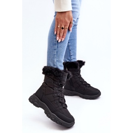 Step in style Botas de neve Vittor modelo 23SN26-6568 Pretas - Entre com estilo preto 1