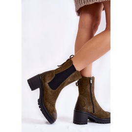 Step in style Botas Modelo Liris 23-10812 Cáqui – Entre com estilo verde 2